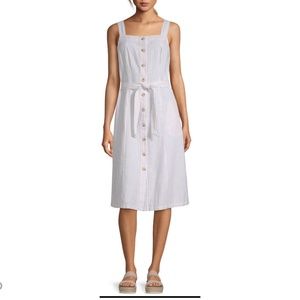 Liz Claiborne Sleeveless Striped A-Line Dress